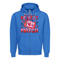 True Royal were perfect match Zipper Hoodie - MaliasSmallBusiness