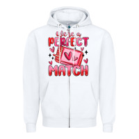 White were perfect match Zipper Hoodie - MaliasSmallBusiness