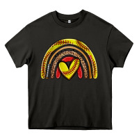Asphalt softball rainbow Heavy Core Tee - Zillion Design Studio