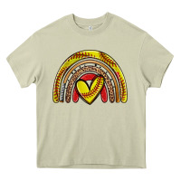 Mossy softball rainbow Heavy Core Tee - Zillion Design Studio