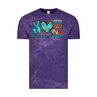 Cloud Purple peace love hanukkah Vintage Tee - AdoDesignShop