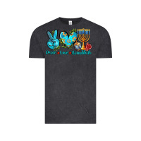 Vintage Black peace love hanukkah Vintage Tee - AdoDesignShop