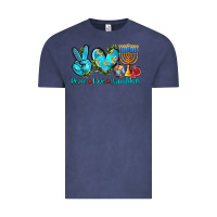 Vintage Denim peace love hanukkah Vintage Tee - AdoDesignShop