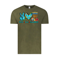 Vintage Olive peace love hanukkah Vintage Tee - AdoDesignShop