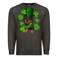 Smoke st. patrick's day lucky dachshund puppy Premium Sweatshirt - RanaPortraitStore