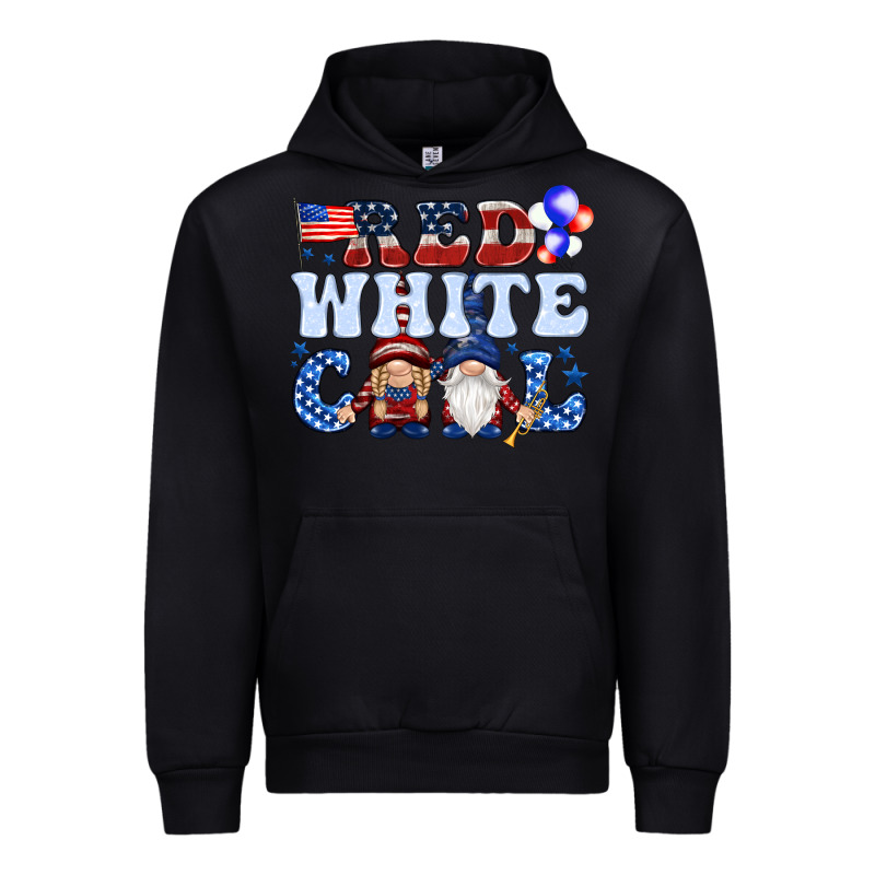 Red White Cool With Gnomies 4th Of July Urban Hoodie by HowdyJamesFarm | Teevron