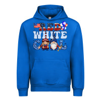 Cobalt Red white cool with gnomies 4th of july Urban Hoodie - HowdyJamesFarm