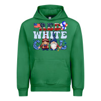 Emerald Red white cool with gnomies 4th of july Urban Hoodie - HowdyJamesFarm
