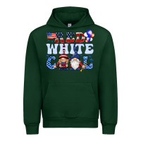 Forest Green Red white cool with gnomies 4th of july Urban Hoodie - HowdyJamesFarm