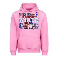 Fuchsia Pink Red white cool with gnomies 4th of july Urban Hoodie - HowdyJamesFarm