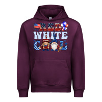 Mauve Wine Red white cool with gnomies 4th of july Urban Hoodie - HowdyJamesFarm