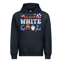 Navy Red white cool with gnomies 4th of july Urban Hoodie - HowdyJamesFarm