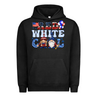 Pigment Black Red white cool with gnomies 4th of july Urban Hoodie - HowdyJamesFarm