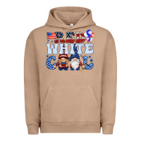 Pigment Burro Red white cool with gnomies 4th of july Urban Hoodie - HowdyJamesFarm