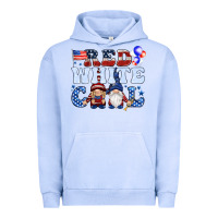 Pigment Grape Ice Red white cool with gnomies 4th of july Urban Hoodie - HowdyJamesFarm