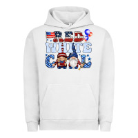 Pigment Lunar Rock Red white cool with gnomies 4th of july Urban Hoodie - HowdyJamesFarm