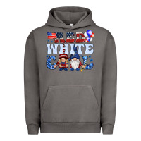 Pigment Tornado Red white cool with gnomies 4th of july Urban Hoodie - HowdyJamesFarm
