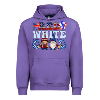 Tulip Red white cool with gnomies 4th of july Urban Hoodie - HowdyJamesFarm