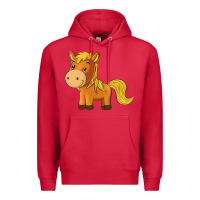 Cardinal cute horse Premium Hoodie - texasbilliewilder