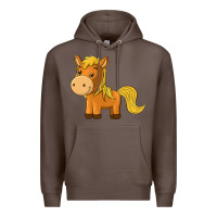 Coffee cute horse Premium Hoodie - texasbilliewilder
