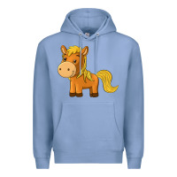 Colony Blue cute horse Premium Hoodie - texasbilliewilder