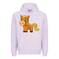 Lilac cute horse Premium Hoodie - texasbilliewilder