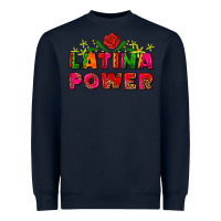 Navy latina power Heavyweight Sweatshirt - AdoDesignShop