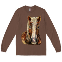 Chestnut Belgian Horse Long Sleeve Tee - LillyAllenDesigns