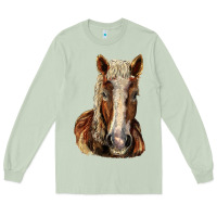 Matcha Belgian Horse Long Sleeve Tee - LillyAllenDesigns