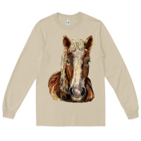 Mushroom Belgian Horse Long Sleeve Tee - LillyAllenDesigns