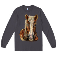 Smoke Belgian Horse Long Sleeve Tee - LillyAllenDesigns
