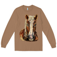 Toasted Coconut Belgian Horse Long Sleeve Tee - LillyAllenDesigns