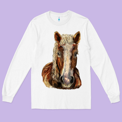 Belgian Horse Long Sleeve Tee Designed By Lillyallendesigns