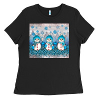 Snowman Winter Ladies Tee | Teevron