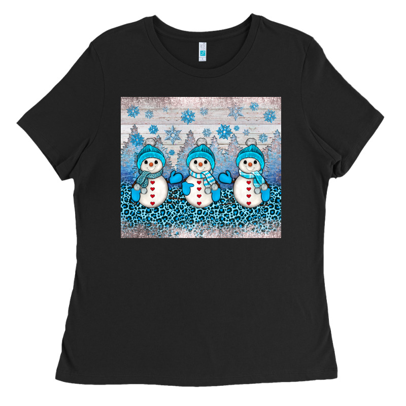 Snowman Winter Ladies Tee by JahusDesignShop | Teevron