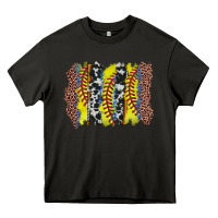 Asphalt softball brushstroke Heavy Core Tee - Zillion Design Studio