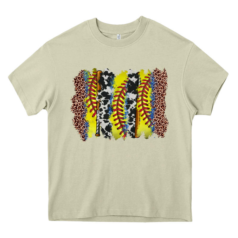 Softball Brushstroke Heavy Core Tee by Zillion Design Studio | Teevron