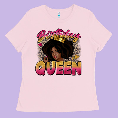 Birthday Queen Ladies Tee Designed By Zillion Design Studio