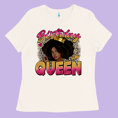 Birthday Queen Ladies Tee Designed By Zillion Design Studio