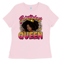 Bubblegum Pink birthday queen Ladies Tee - Zillion Design Studio