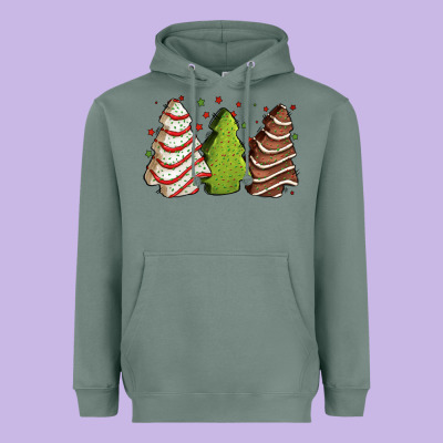 Christmas Cakes Heavyweight Hoodie Designed By Jasminsmagicworld
