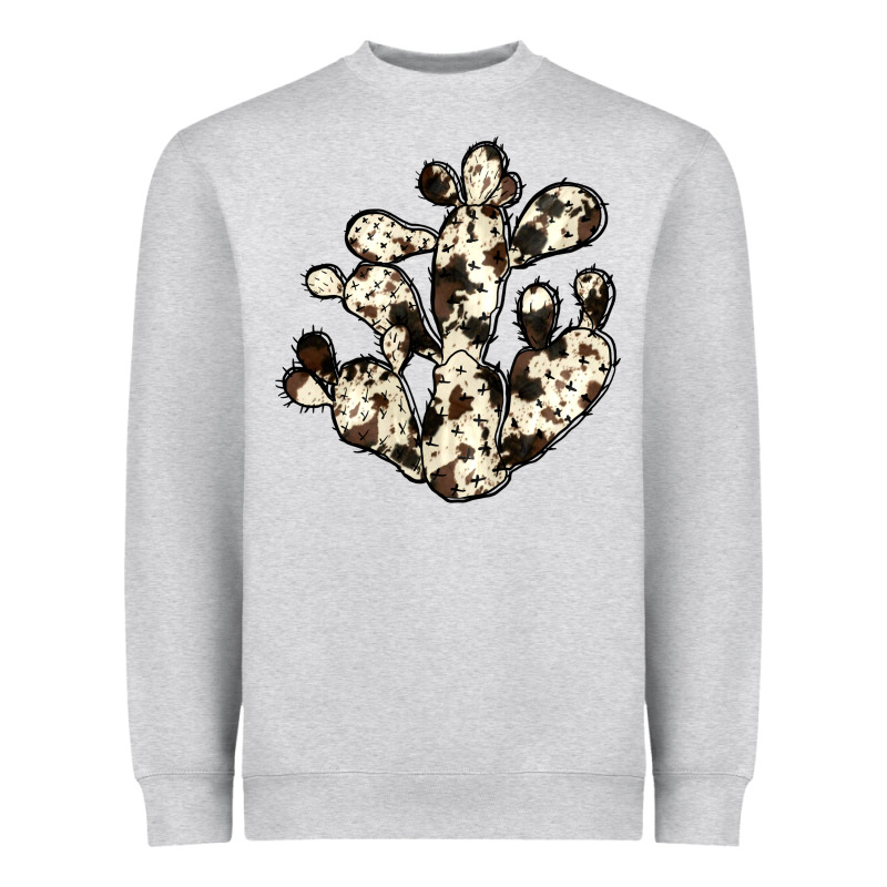 Cowhide Cactus Heavyweight Sweatshirt by JahusDesignShop | Teevron