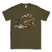 Army Green crocodile Classic Tee - LillyAllenDesigns