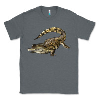 Charcoal Heather crocodile Classic Tee - LillyAllenDesigns