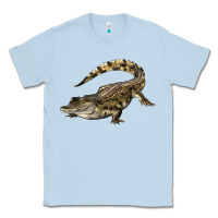 Dusty Blue crocodile Classic Tee - LillyAllenDesigns
