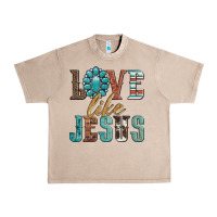 French Oak love like jesus Urban Heavy Tee - Artiststas