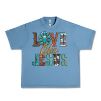 Pebble Blue love like jesus Urban Heavy Tee - Artiststas