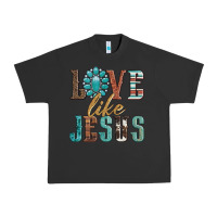 Pigment Black love like jesus Urban Heavy Tee - Artiststas