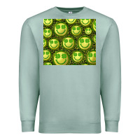 Seafoam st. patrick's day lucky face Premium Sweatshirt - RanaPortraitStore