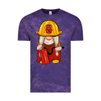 Cloud Purple firefighter gnomes Vintage Tee - Artiststas